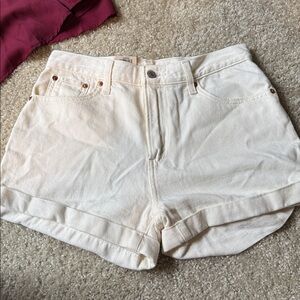 Levi's Women's White Denim Shorts Size 28